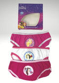 Cartoon Principessa Confezione Da 3 Slip Bimba 100% Cotone Stampe/colori Assortiti