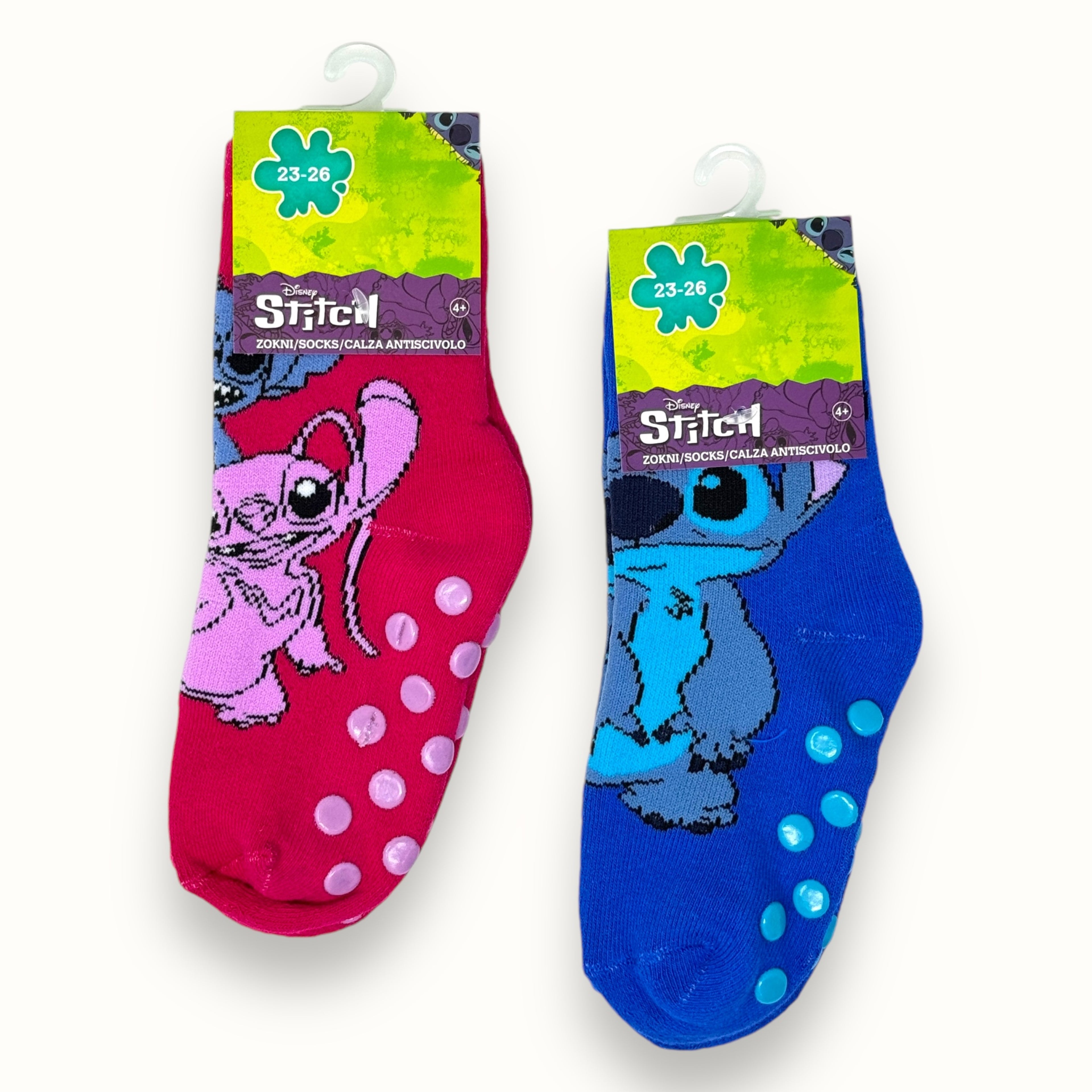 Disney - Calza Antiscivolo Corta Bimbo-bimba In Spugna Disegno Stitch  Art. Sti1031