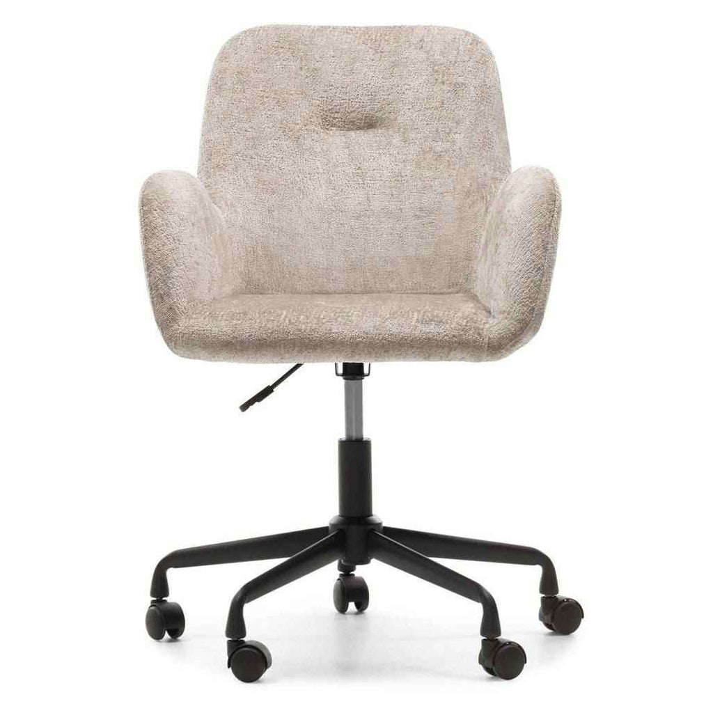 Sedia girevole MALISA beige chiaro