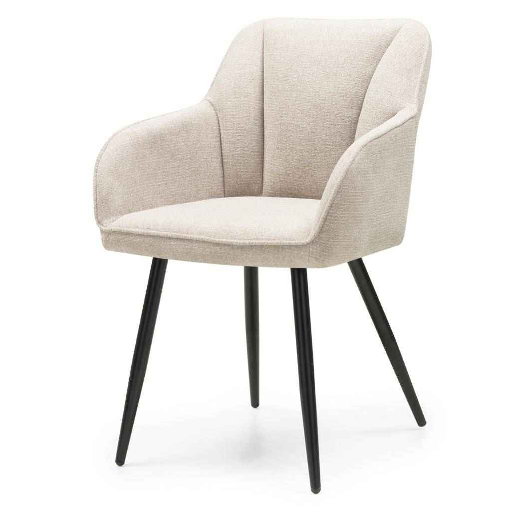 Sedia da Pranzo RUSSO, Cappuccino/Gambe Nere