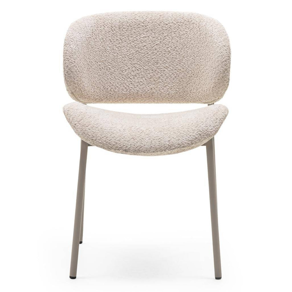 Sedia Imbottita SUKRA, Beige, Boucle