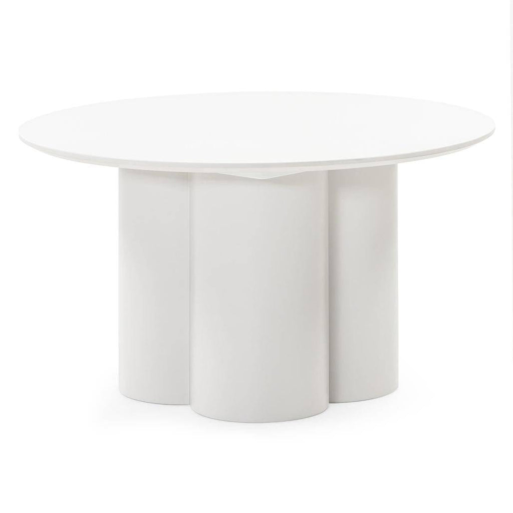Tavolino Caffè LAVANO 80 cm, tondo, grigio beige