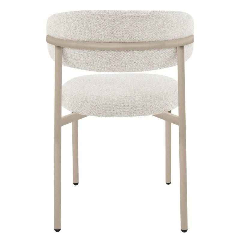 Sedia da pranzo rivestita, beige