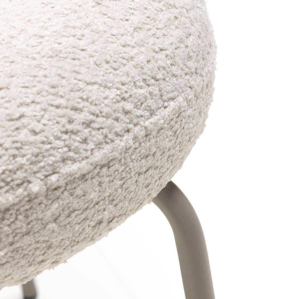 Sedia MIRANDO Beige Chiaro con Forme Arrotondate