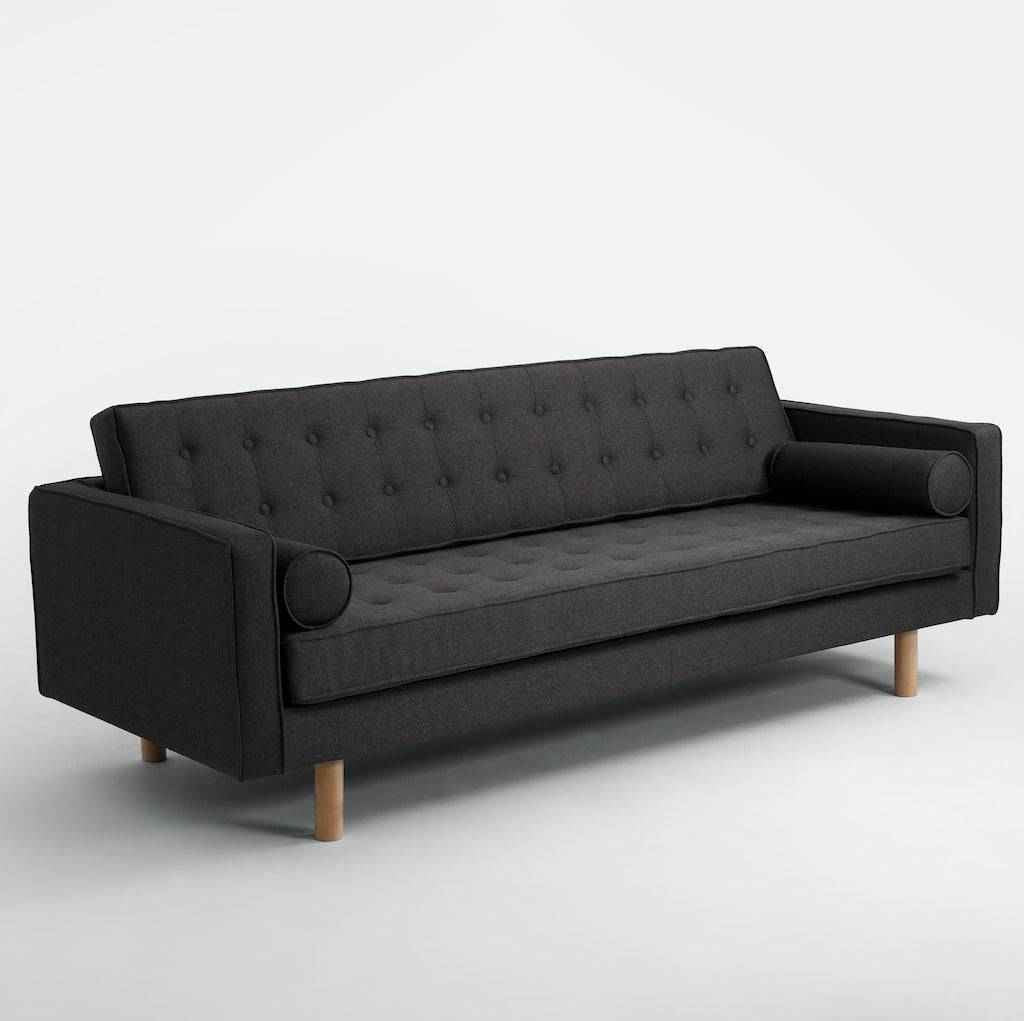 Divano Letto TOPIC WOOD, Carbon, Legno Naturale
