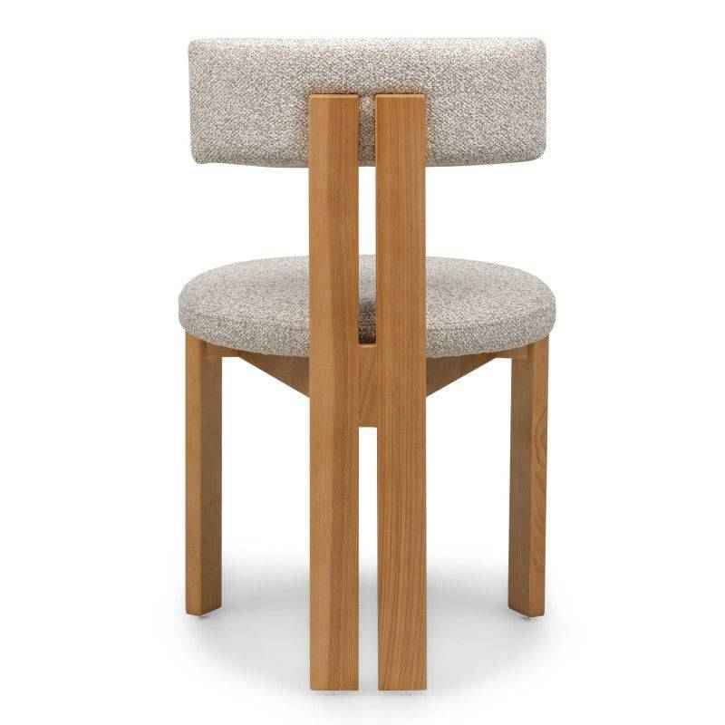 Sedia MARTIN beige-crema legno naturale