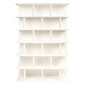 Scaffale alto PERLEN bianco, supporti a sfera