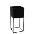 Vaso Flowerpot PALMUS METAL 80x35x35 - Nero