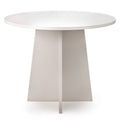 Tavolo da pranzo rotondo ERLO 100 cm, cashmere
