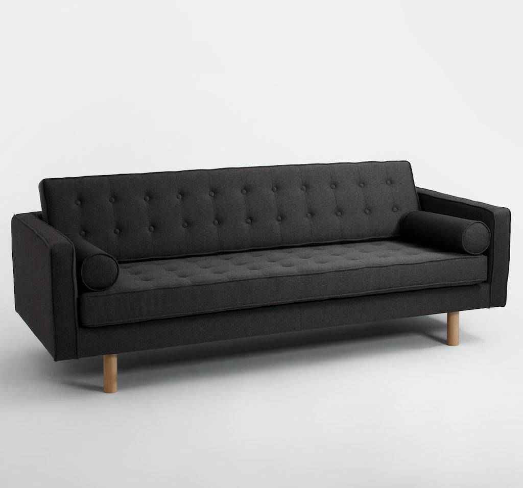 Divano Letto TOPIC WOOD, Carbon, Legno Naturale