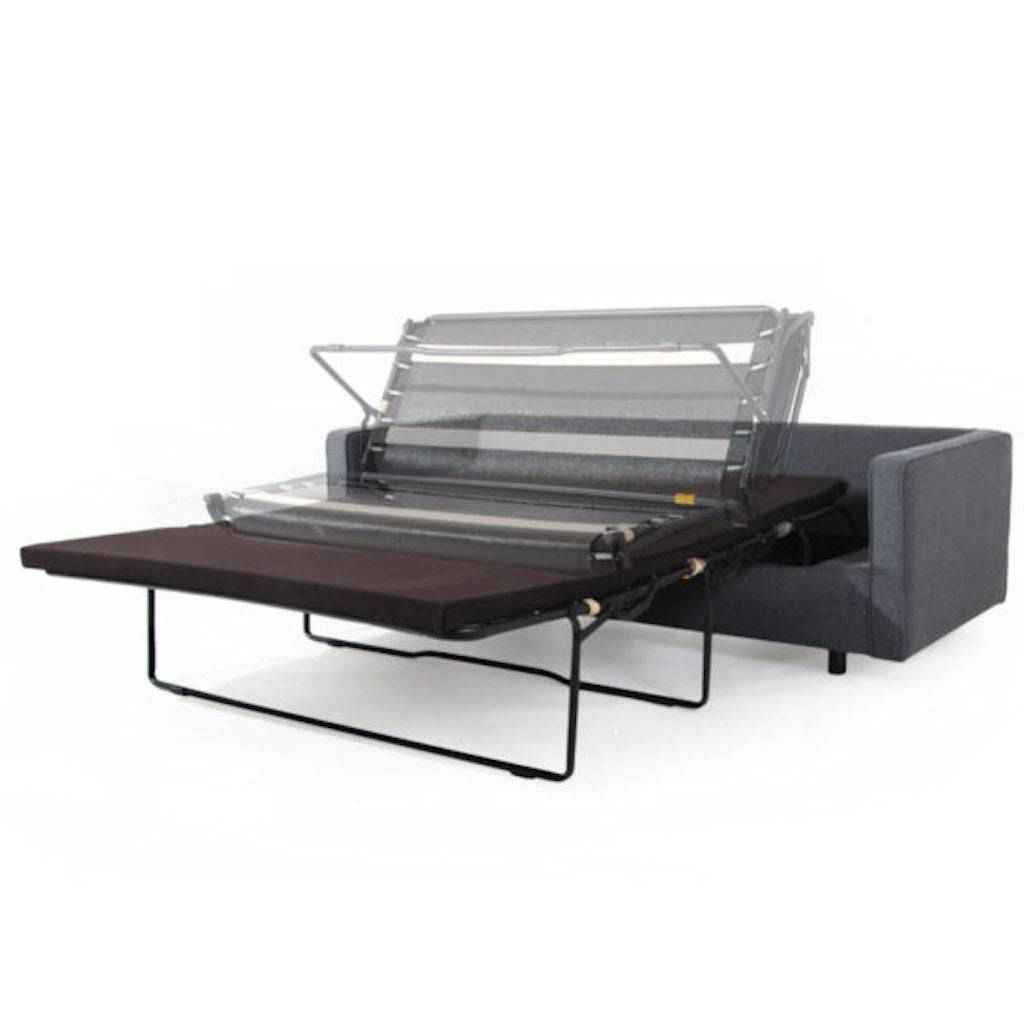 Divano Letto 2 Posti TOPIC WOOD Carbone Naturale