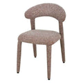 Sedia imbottita IROKIH, melange beige e bordeaux