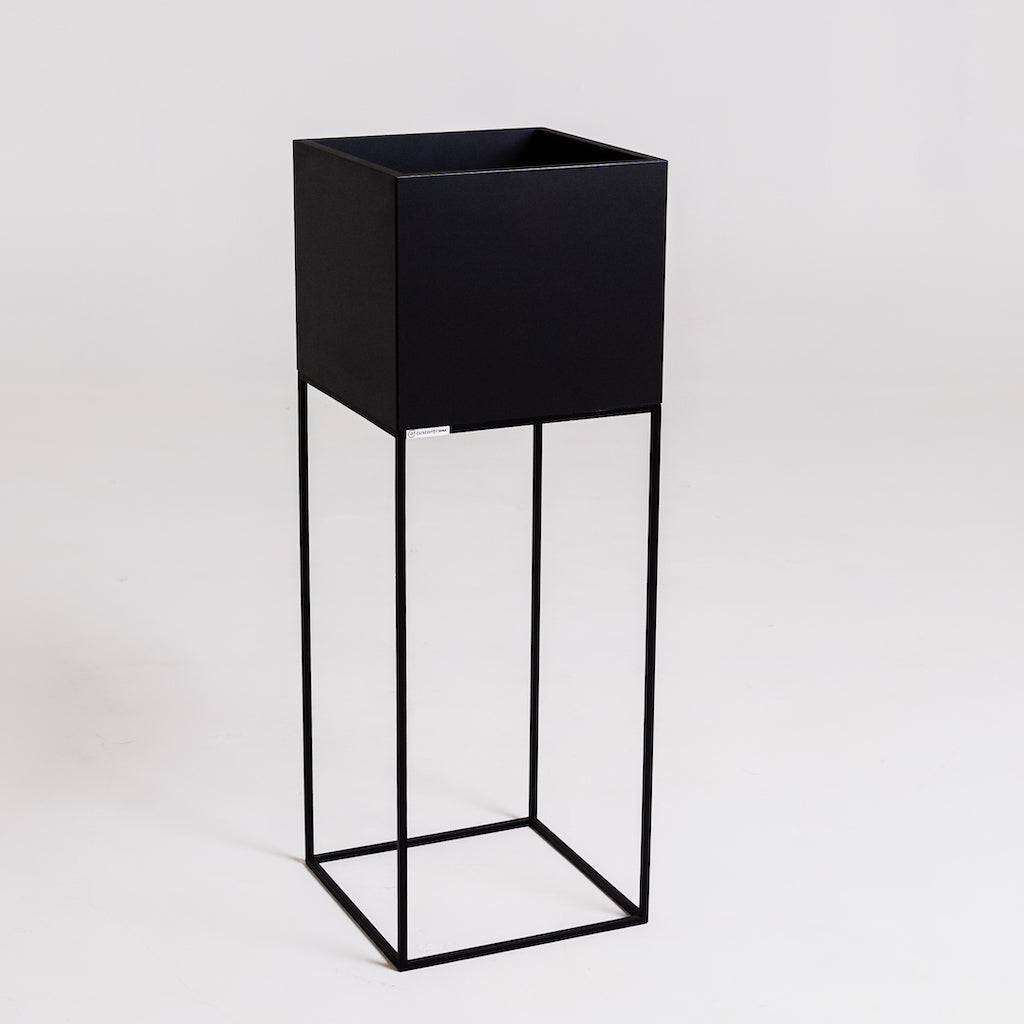 Fioriera PALMUS METAL 100x35x35 - nero