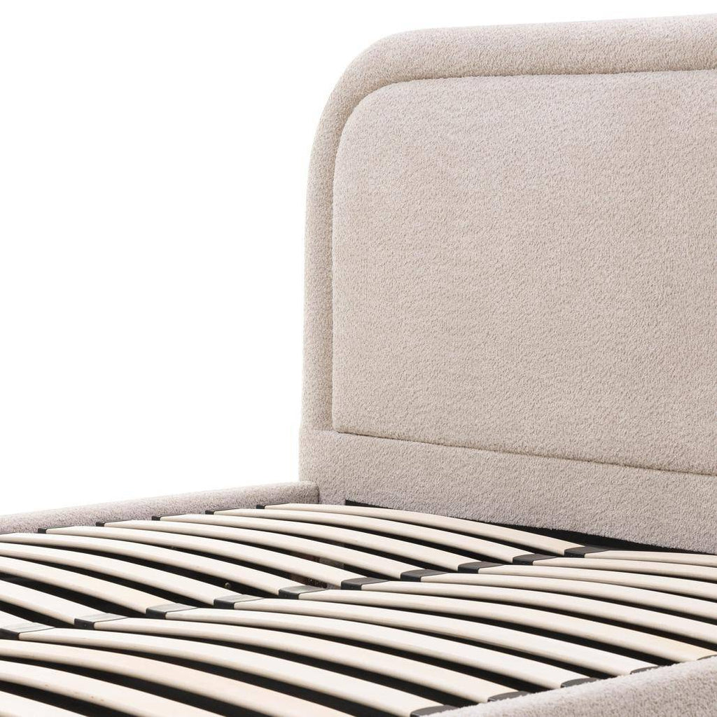 Letto imbottito LORENZ 160x200 cm beige