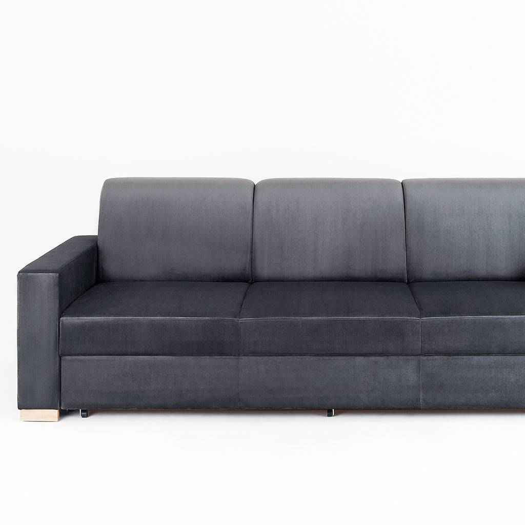 Divano letto STABLE 3 posti - grigio lilla, naturale