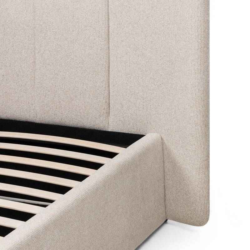 Letto imbottito LULANEL 160x200 cm, beige chiaro