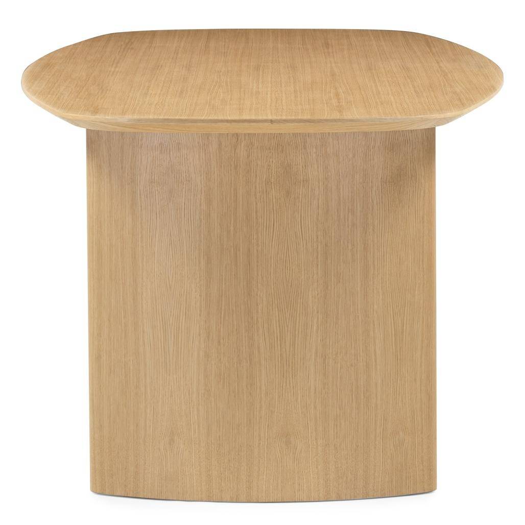 Tavolo da pranzo MARIS 200 cm, ovale, impiallacciatura rovere naturale