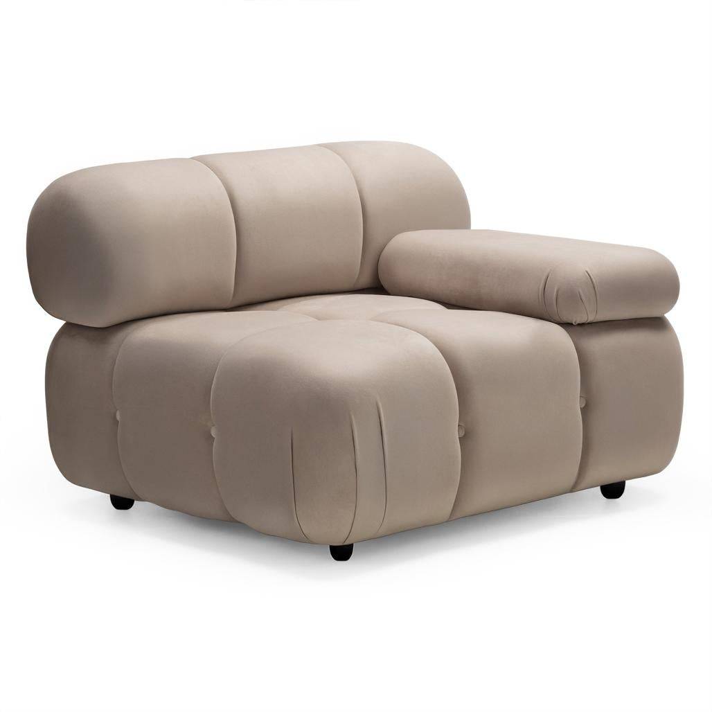 Modulo Grande URBANIQUE, beige chiaro, velluto