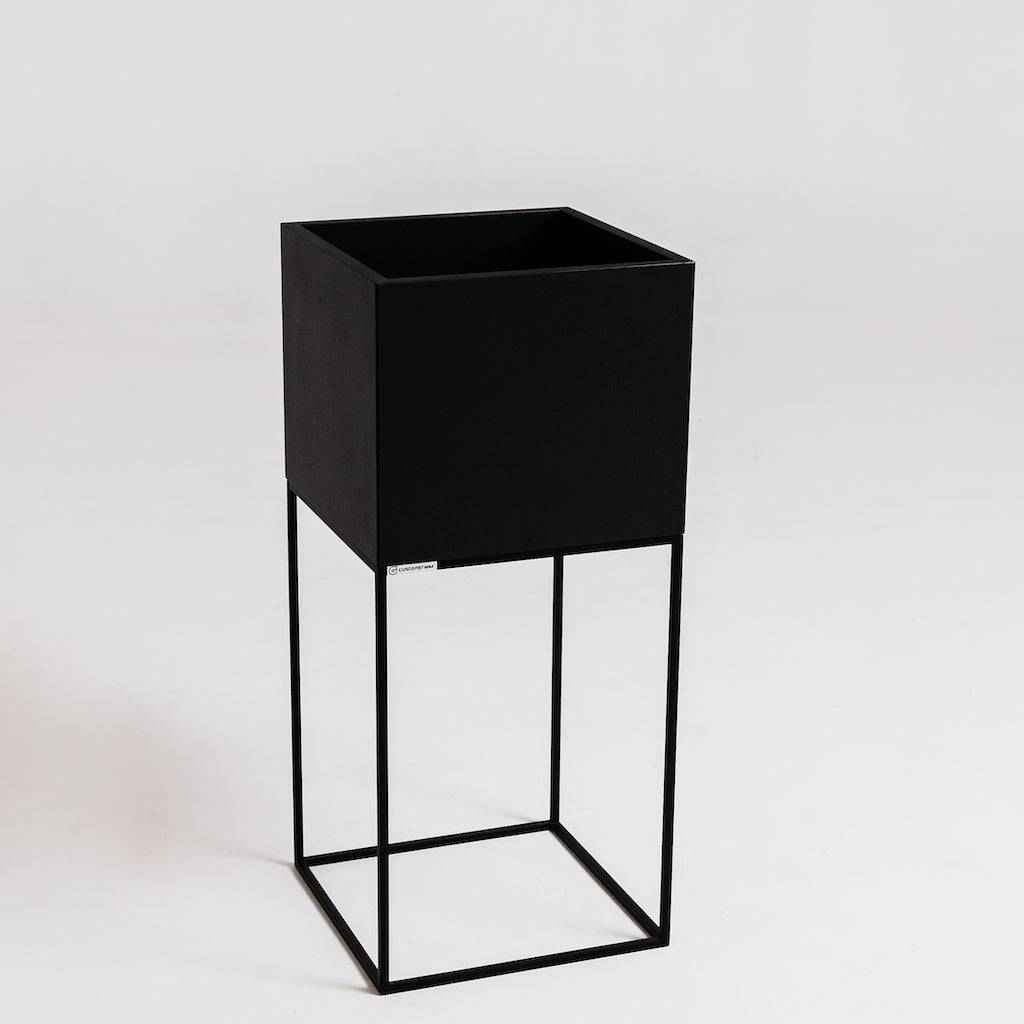 Vaso Flowerpot PALMUS METAL 80x35x35 - Nero