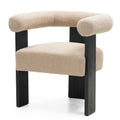 Sedia imbottita MARGARET Beige/Nero