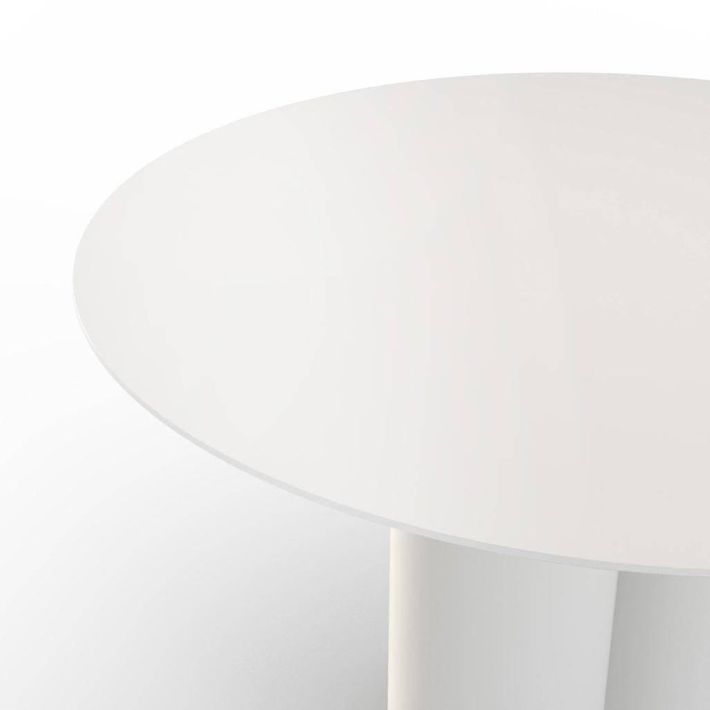Tavolo da pranzo rotondo COLONA, grigio-beige