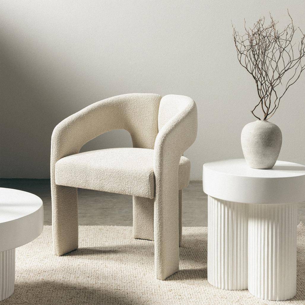 Sedia imbottita JOEL, beige