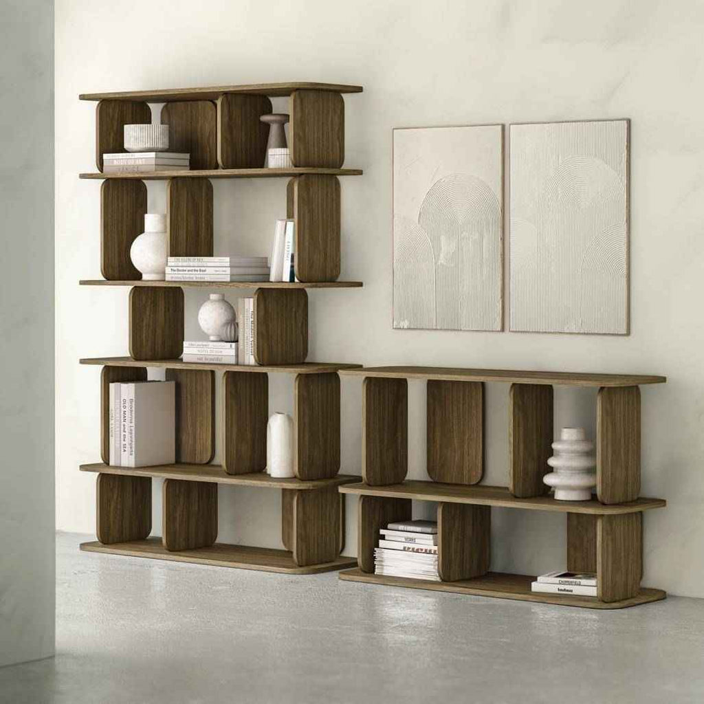 Scaffale alto arrotondato SALA, marrone espresso