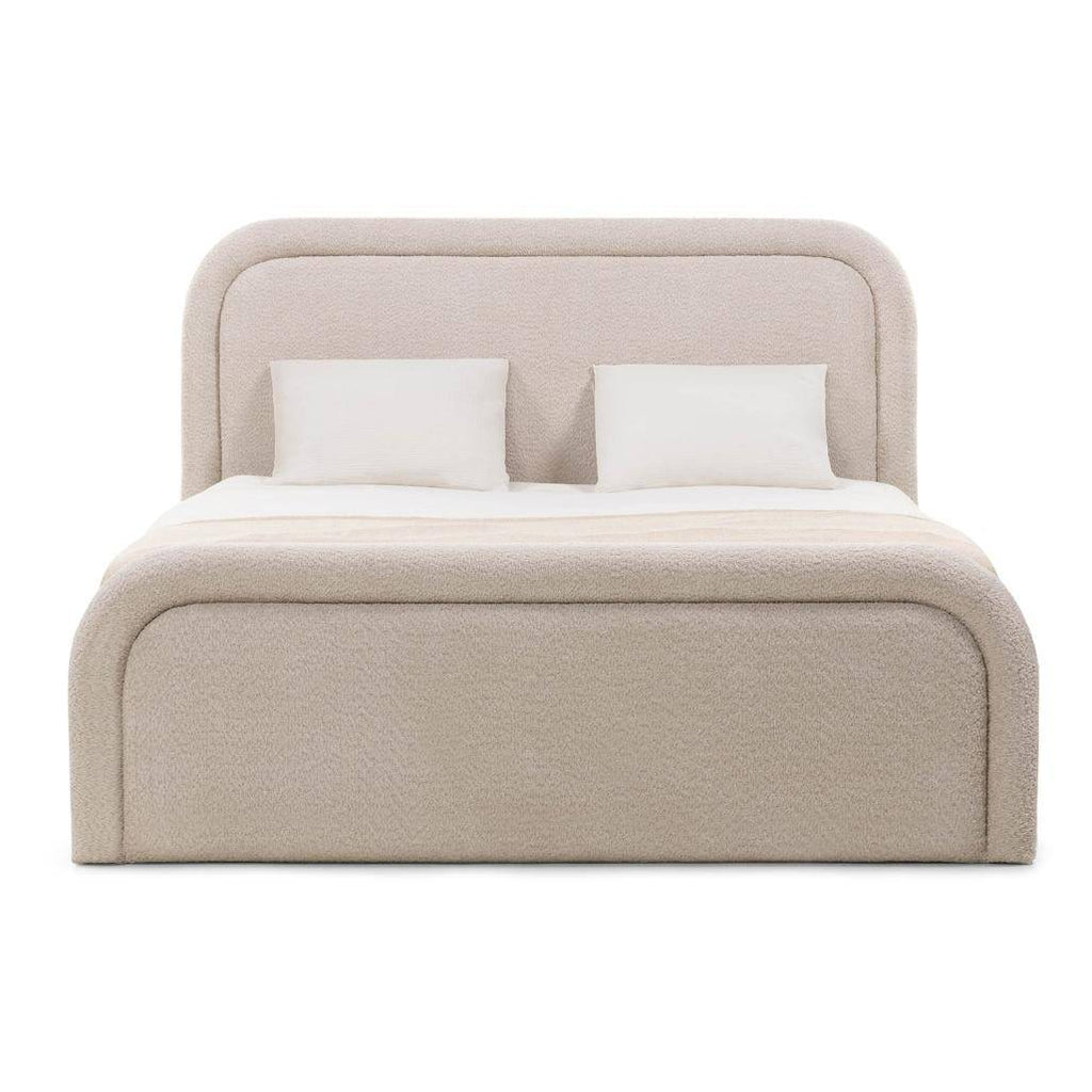Letto imbottito LORENZ 140x200 cm beige
