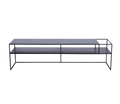 Tavolo RTV SENSO FLOWER METAL 170x45 P - nero