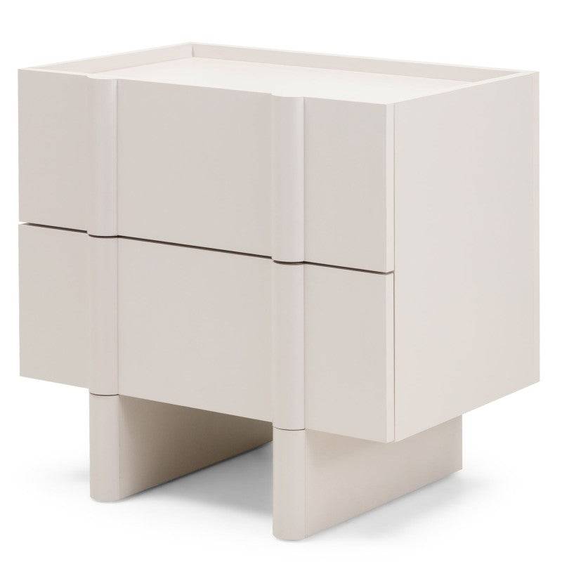 Comodino OSSM Cashmere con Fronti Arrotondati