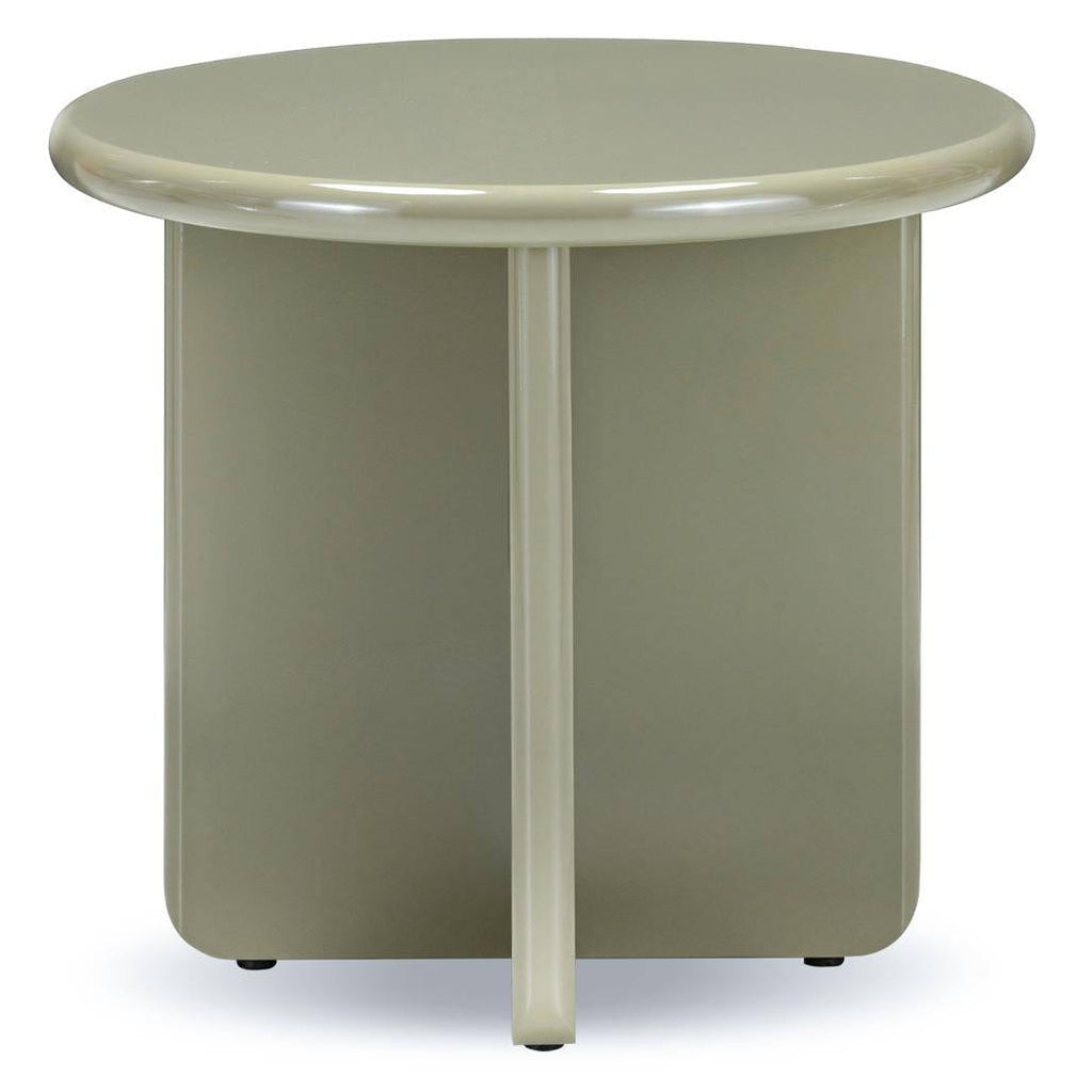 Tavolino da caffè MELI 50 cm, oliva, finitura lucida