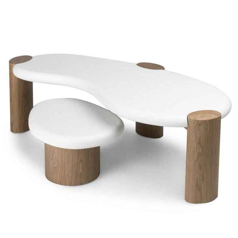 Tavolo OBUO 125 cm Bianco Noce