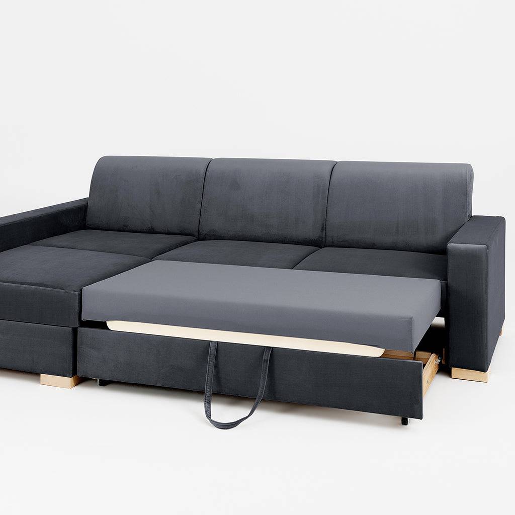 Divano Letto Angolare STABLE - Grigio Lilla