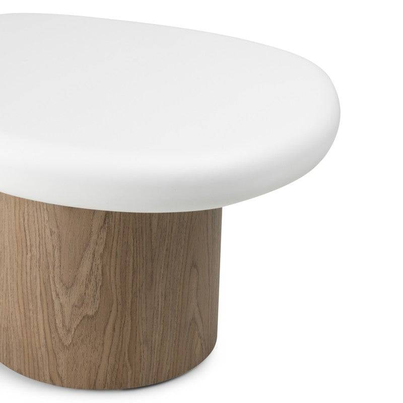 Tavolino OBUO 50 cm Bianco Noce