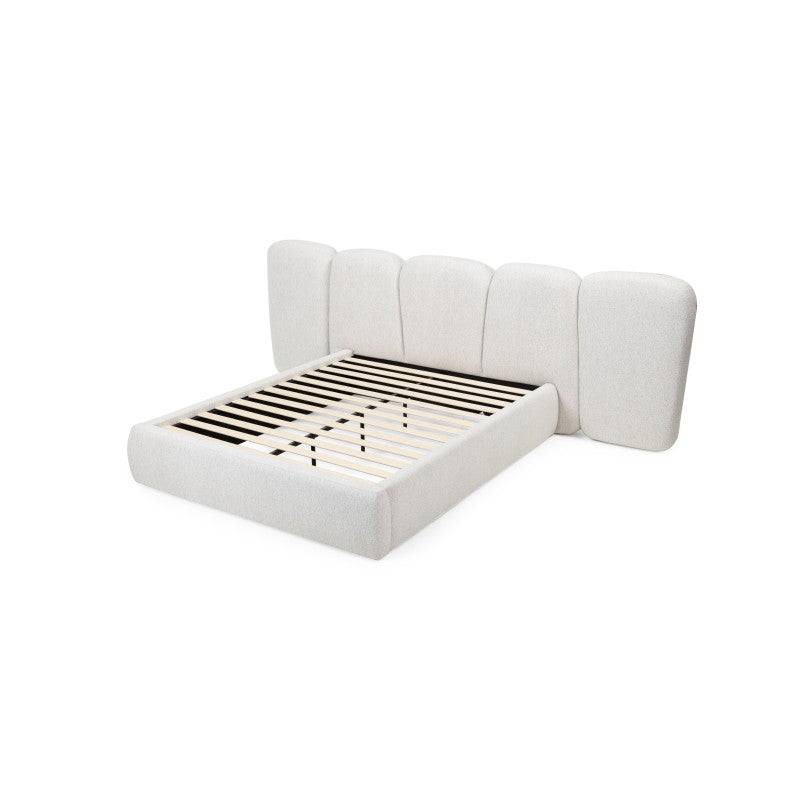 FANCY Letto Imbottito 160x200 cm Beige Chiaro
