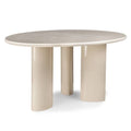 RIONA Tavolo da Pranzo 160 cm, Beige Chiaro/Marmo