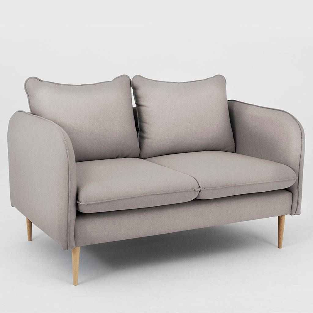 Divano POSH WOOD 2 posti - Steel, legno naturale
