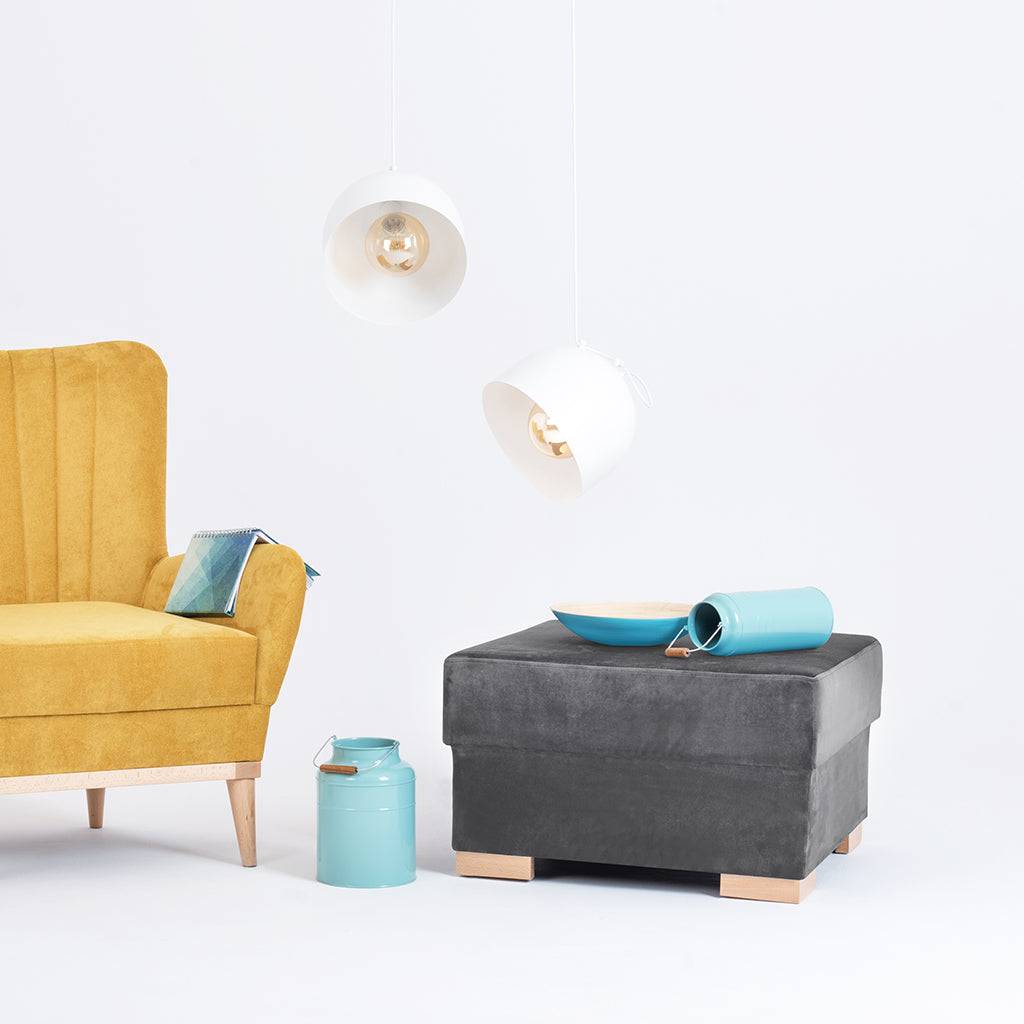 Pouf STABLE - Grigio Lilla