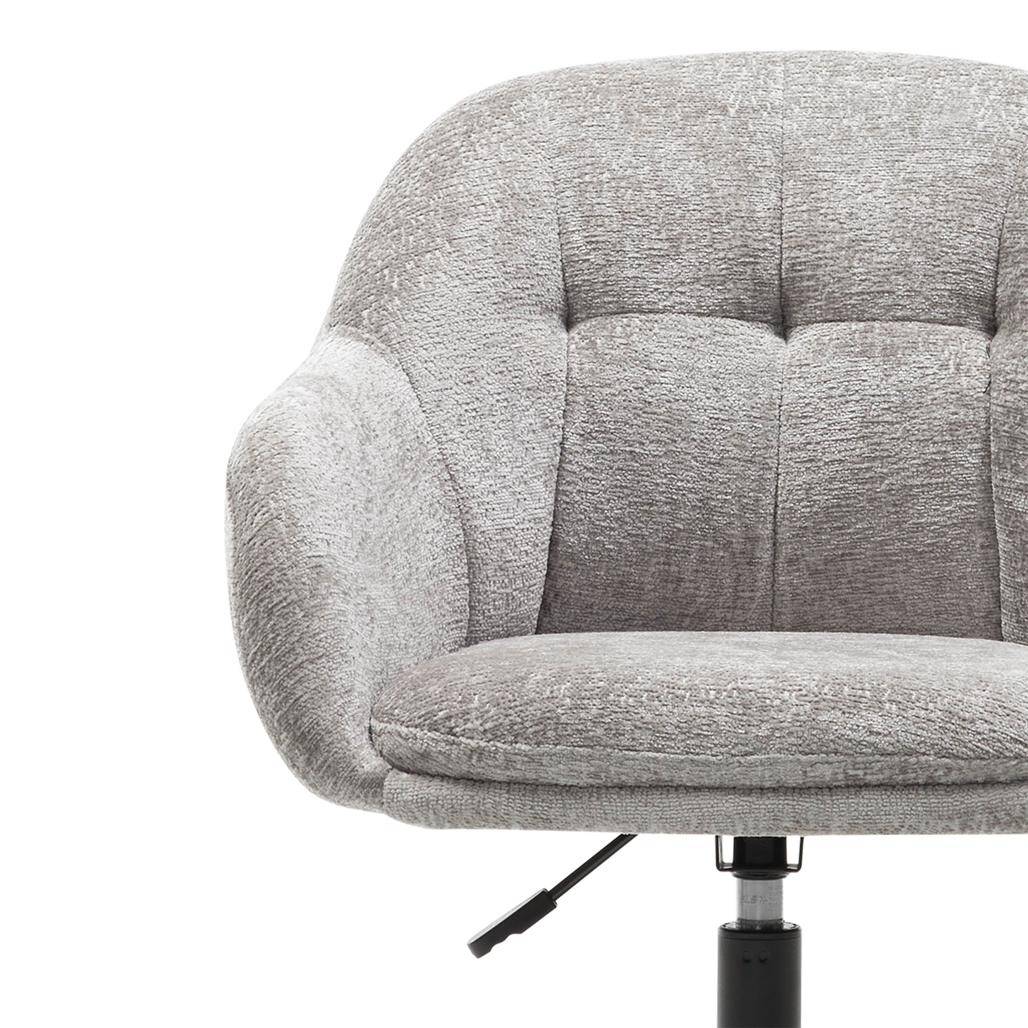 Sedia girevole WEWORK grigio chiaro con forme arrotondate