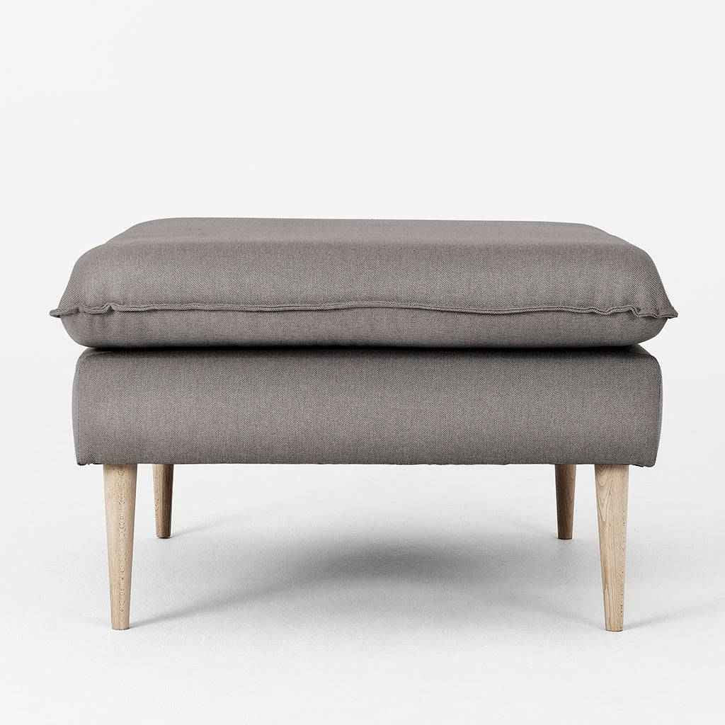 Pouf POSH WOOD - Acciaio, Legno Naturale