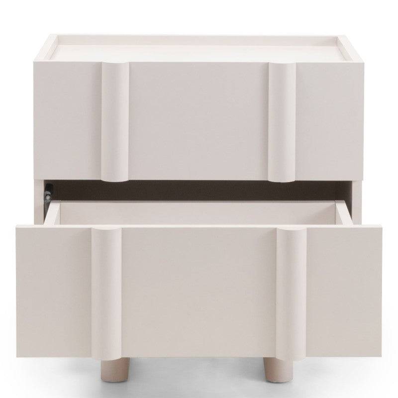 Comodino OSSM Cashmere con Fronti Arrotondati