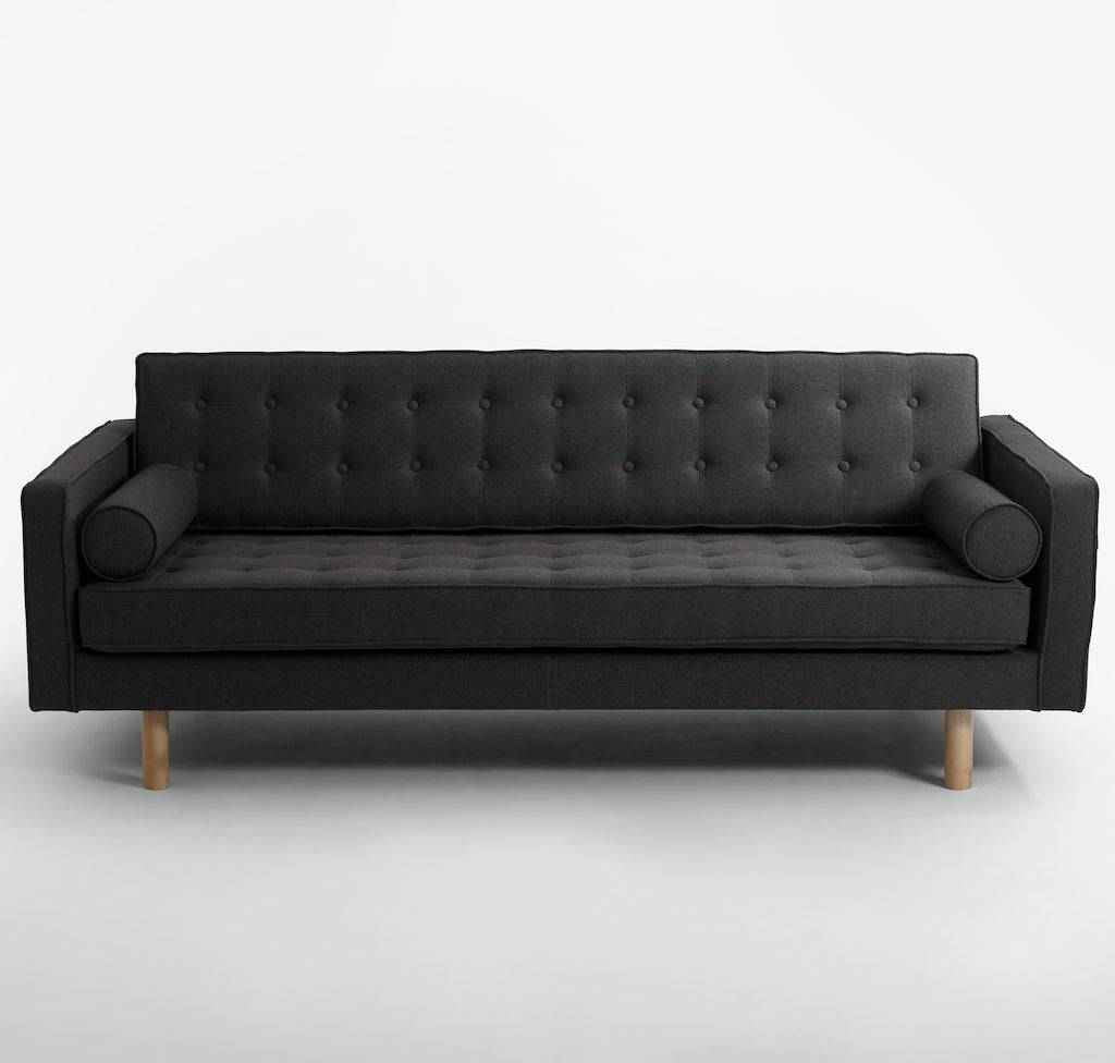 Divano Letto TOPIC WOOD, Carbon, Legno Naturale