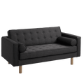 Divano 2 Posti TOPIC WOOD Carbone Naturale