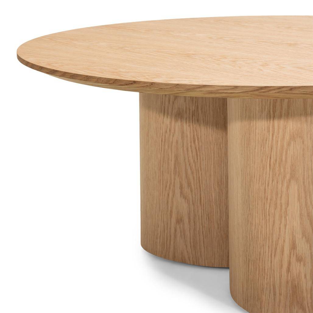 Tavolino NAORA rotondo 100 cm, rovere naturale