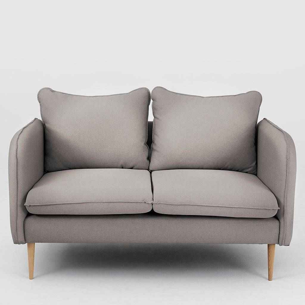 Divano POSH WOOD 2 posti - Steel, legno naturale