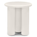 Tavolino laterale LOLA 40 cm, crema, lucido