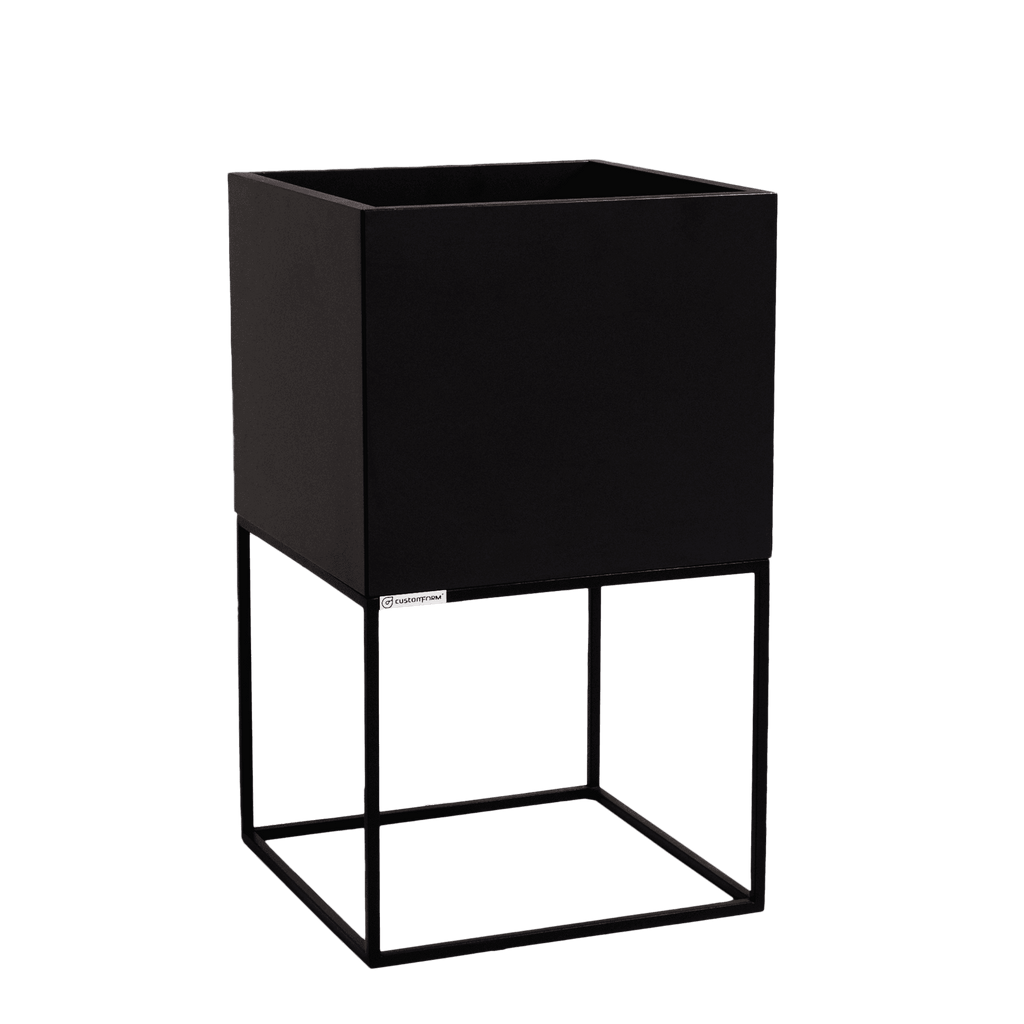 Vaso Flowerpot PALMUS METAL 60x35x35 - Nero