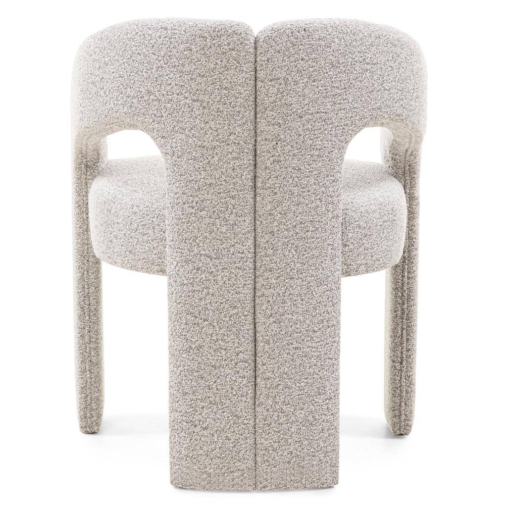 Sedia imbottita JOEL, grigio-beige