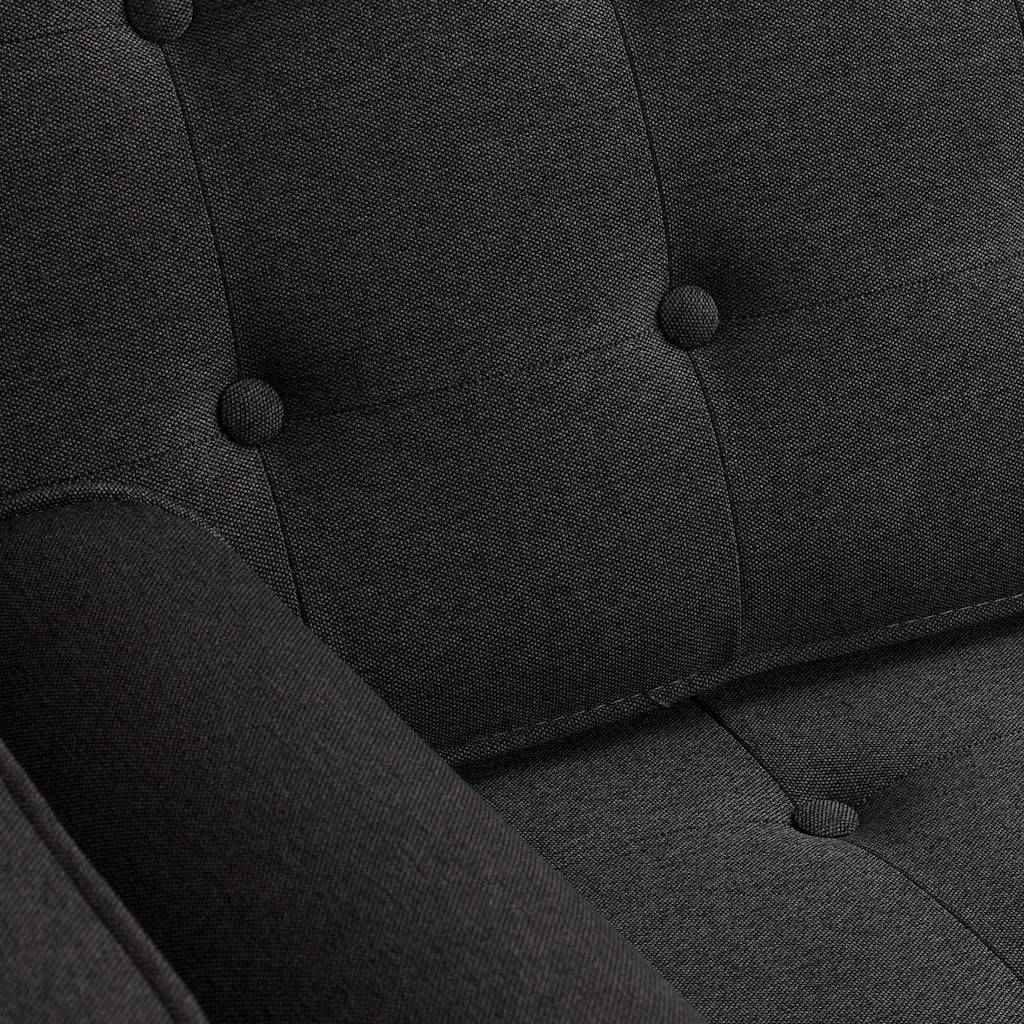 Divano Letto 2 Posti TOPIC WOOD Carbone Naturale