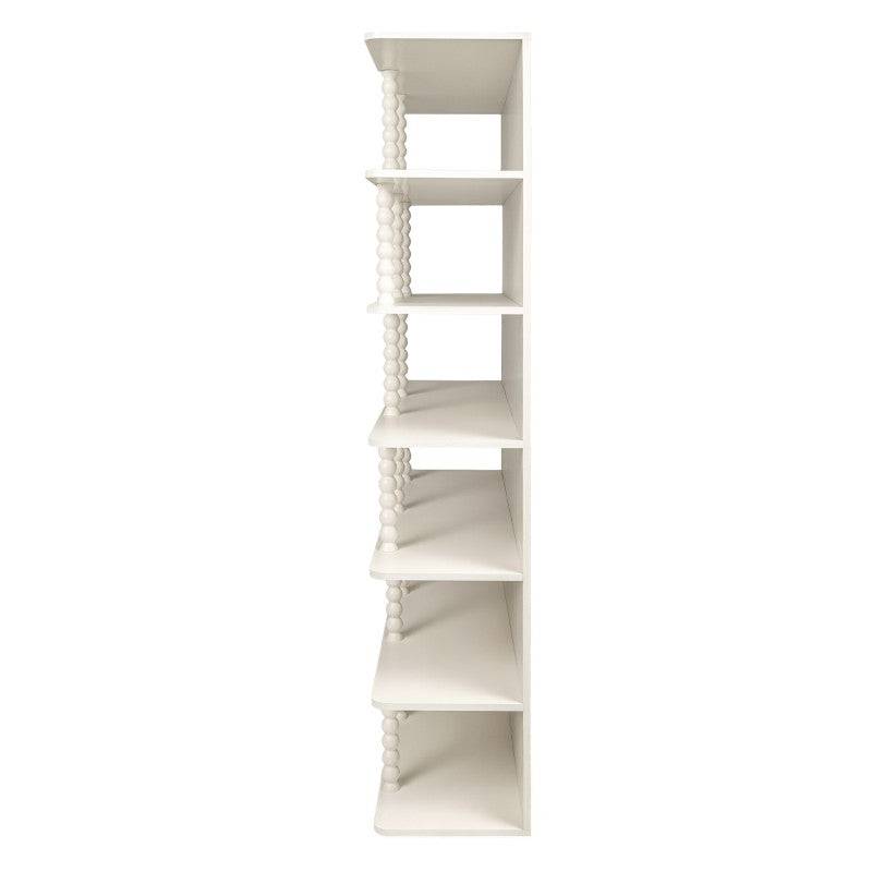 Scaffale alto PERLEN bianco, supporti a sfera